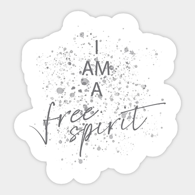 I Am A Free Spirit Sticker by ADERA ANGELUCCI